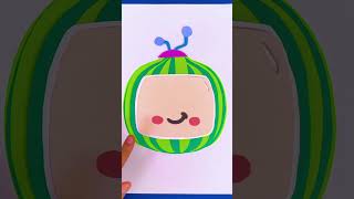 Diy Cute Cocomelon Logo With Paper Cocomelon Nursery Rhymes
