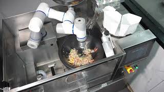 Shrimp Fried Rice Cooked by YUSHAN AI Cooking Robot
