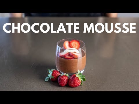 Come rendere Mousse al cioccolato (ricetta semplice 3 INGREDIENTE mousse)
