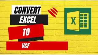 How to Convert Excel  to .vcf file Directly | csv to vcf | Excel to vcf converter