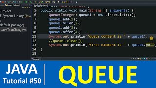 Java Tutorial #50 - Java Queue Interface with Examples (Collections) screenshot 5