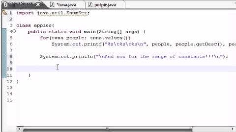 Java Programming Tutorial   45   EnumSet range