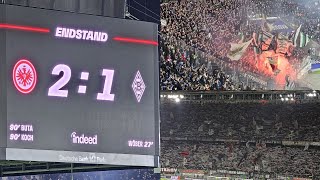 Eintracht Frankfurt - Mönchengladbach / Alle Tore & Stimmung am 20.12.2023 / 2:1 Sieg in 97min