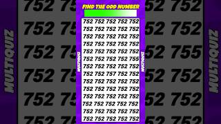 Find The Odd One Outnumbers Edition best Quiz  dailyquiz quizviral quiz