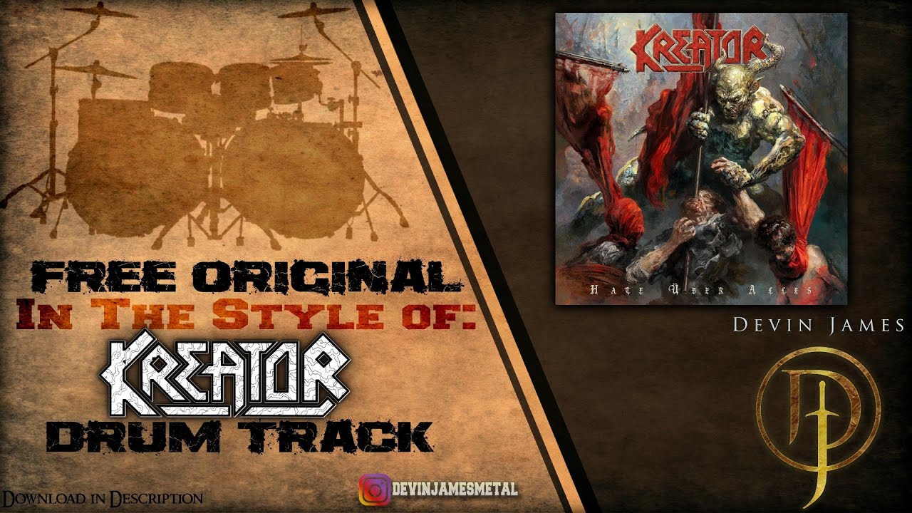 🥁 Kreator Style Drum Track - 206 BPM (FREE WAV DOWNLOAD) - YouTube