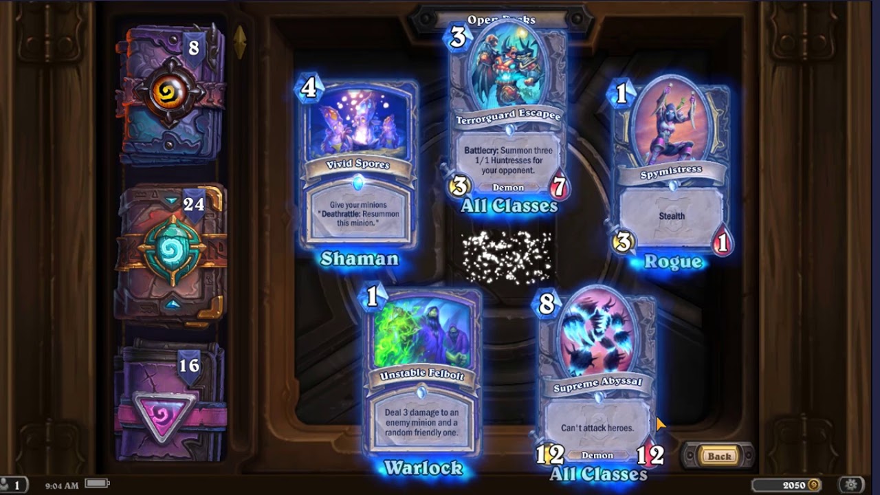 Hearthstone - New Expansion - Opening First Packs on 4 different accounts