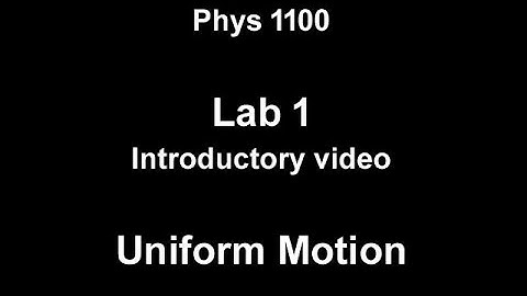 01 Uniform Motion - Richmond