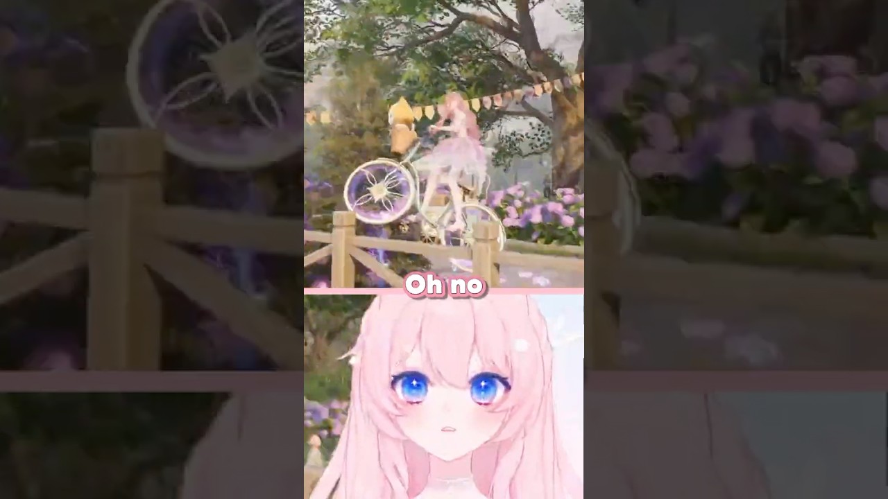 Mermaid Tries to Ride a Bike #vtuber #infinitynikki