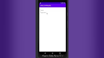 [Praktikum] CRUD - 2 | Pemrograman Aplikasi Perangkat Bergerak