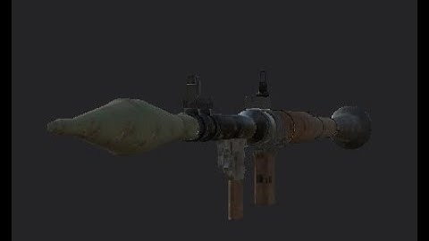 RPG 7 modeling, texturing, rigging and animating
