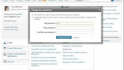 Changing Your LinkedIn Password