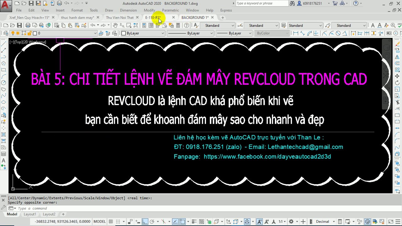 Hướng dẫn Lệnh vẽ đám mây trong CAD để tạo phong cảnh tuyệt đẹp