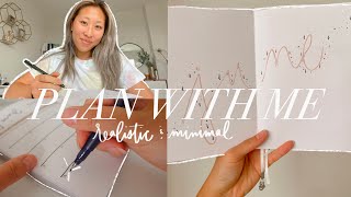 JUNE PLAN WITH ME: realistic vlog of setting up my bullet journal, minimal bullet journal theme
