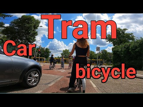 Cycling to Bunnik from Utrecht and back along side tram and train tracks. Life in The Netherlands.