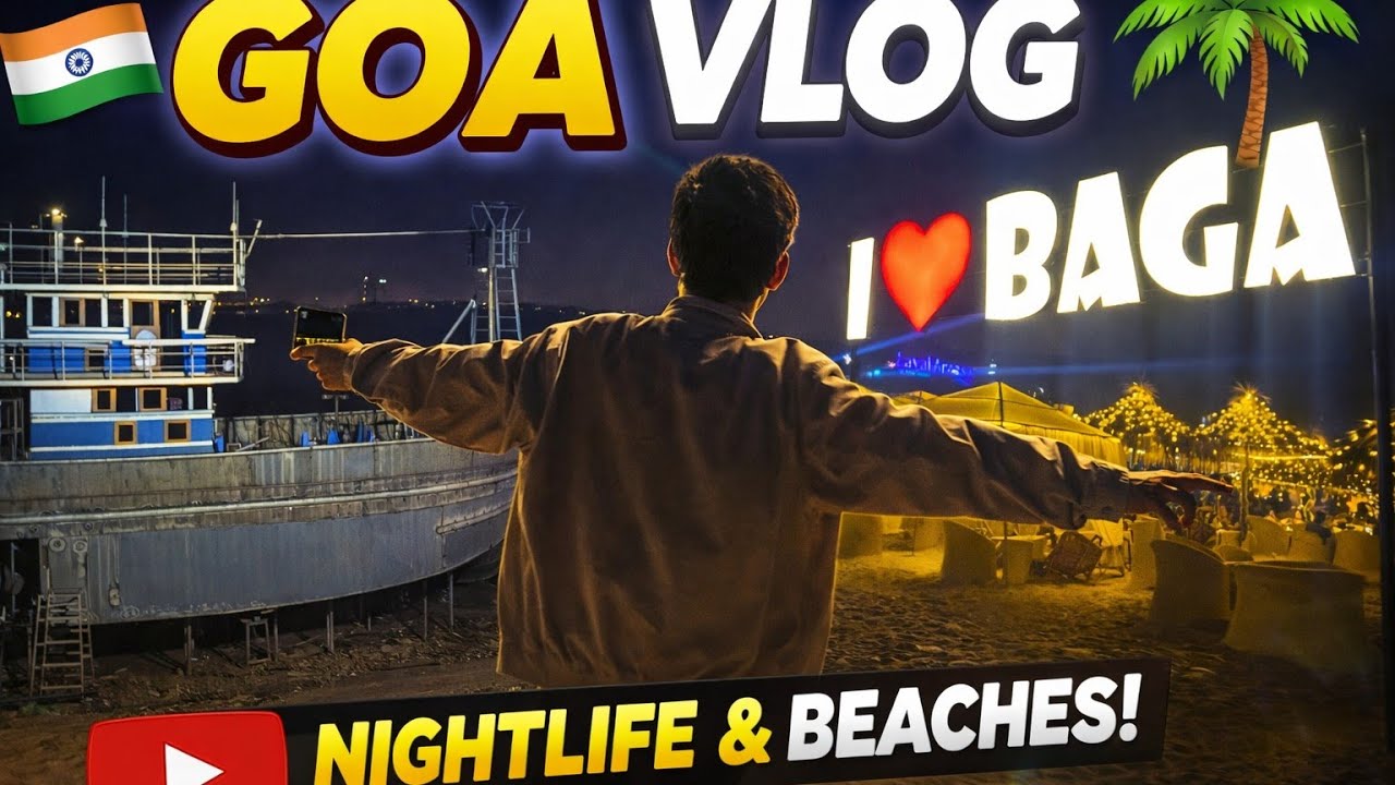First Time in Goa 😍 | Baga Beach Night Vibes |SUJAL ORBIT