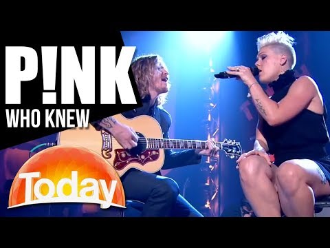 P!NK performs 'Who Knew' | TODAY Show Australia