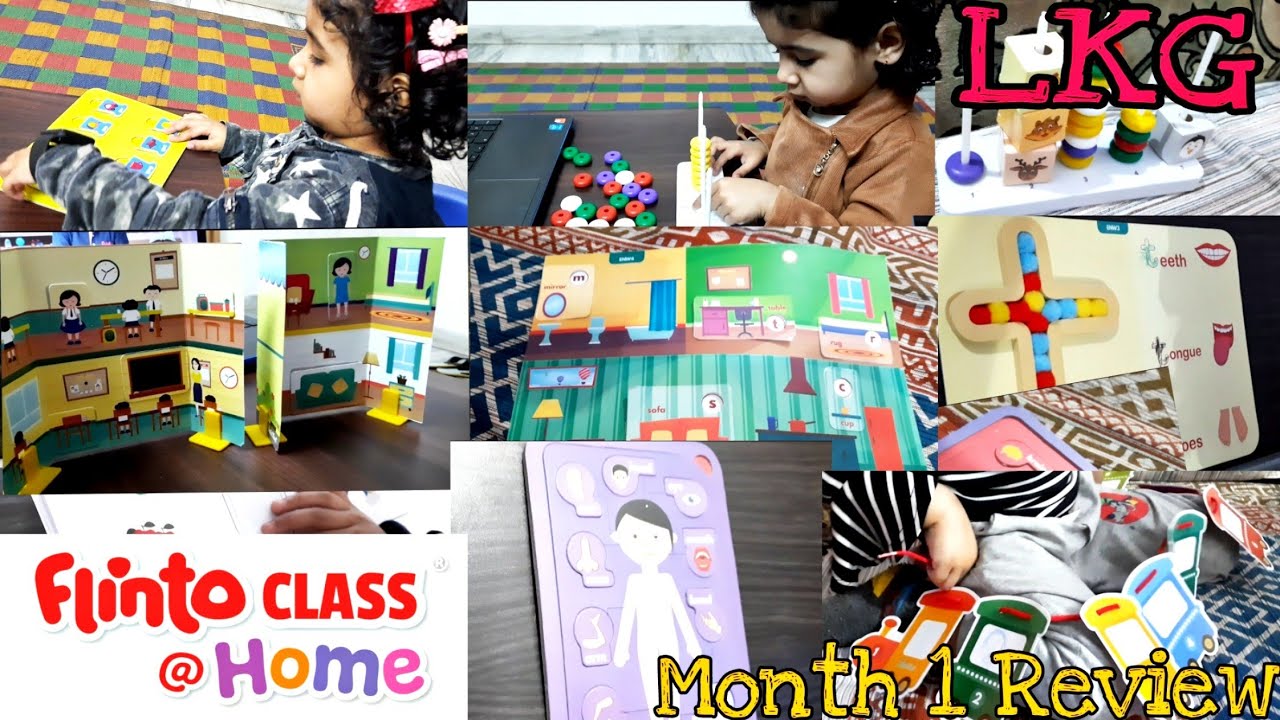 Flinto class honest review | 1st month experience | Term-1 LKG | 3-4 years old activities at home