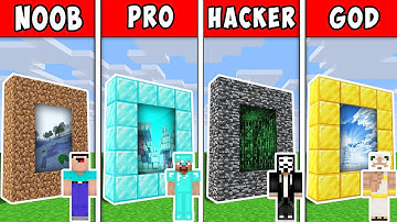 Minecraft NOOB vs PRO vs HACKER vs GOD: SECRET PORTAL CHALLENGE
