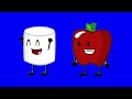 Inanimate Insanity Apple And Marshmallow Blue Screen