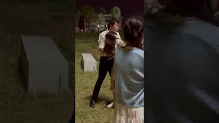 A guy stabbed a girl with a knife while filming #shortdrama #behindthelens #behindtheaction #shorts