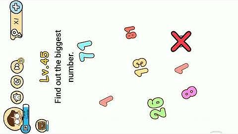 Brain Boom Level 45 Find out the biggest  number
