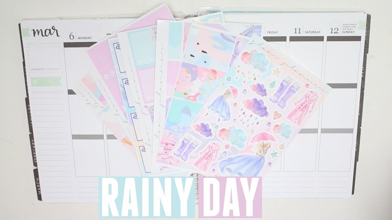 Plan With Me! | Glam Planner Rainy Day (Rewind)