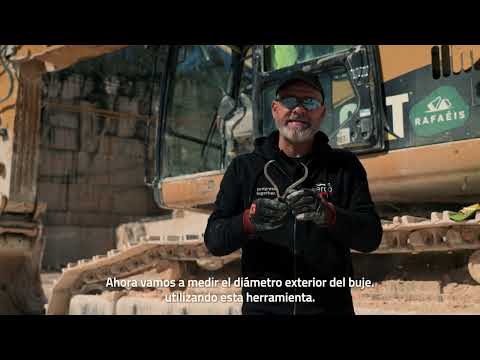 Berco tutorial - Inspección del tren de rodaje de la excavadora - sub ES