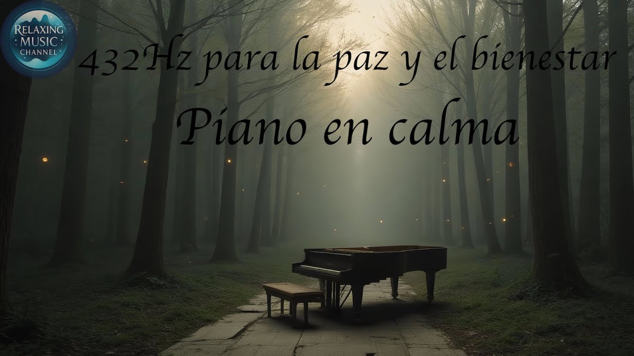 432Hz para la paz y el bienestar piano en calma 432Hz for peace and well-being calm piano antiestres