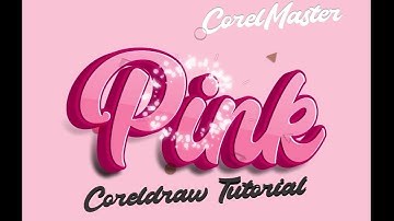 CorelDraw Tutorial  Cool Calligraphy 3D Text Effect | Corel Draw Master