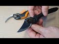 Заточка садового секатора Fiskars