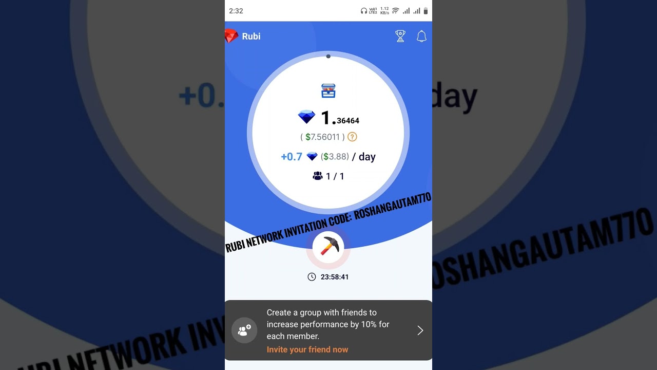 Rubi Network Invitation Code