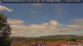 22 June 2018 - Lochgelly WeatherCam Timelapse