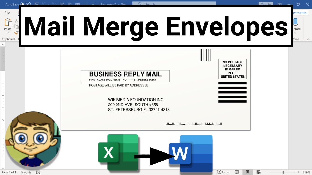 Mail Merge Envelopes In Microsoft Word