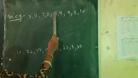 Class-7  Video-9 Ch-3(Data Handling) Exercise-3.2 Explain Mode and Median