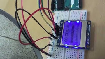 Arduino Uno로 Nokia 5110 그래픽LCD를 사용해 문자 출력하기