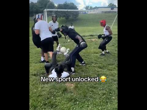 Soccer boxing looking TUFF 😅🔥