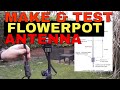 Make & Test BEST CHEAP homemade Flowerpot antenna for 2Mtr Amateur (Ham) Radio vs Diamond RH77CA