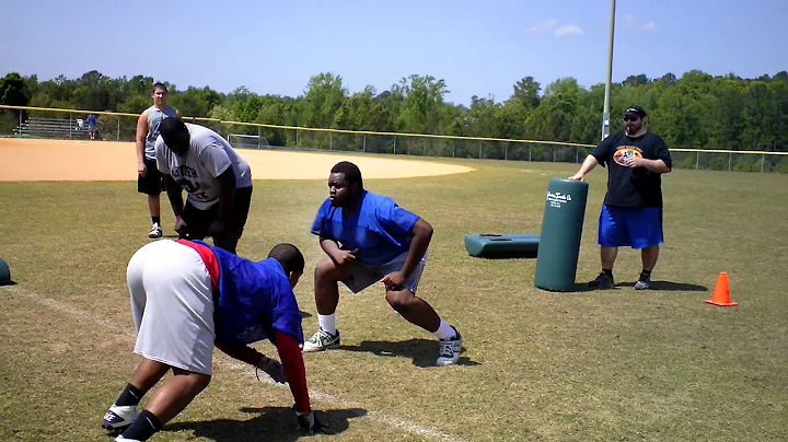 6'0" 240 Jordan HS DE - Xavier Strothers vs 6'3" 3...