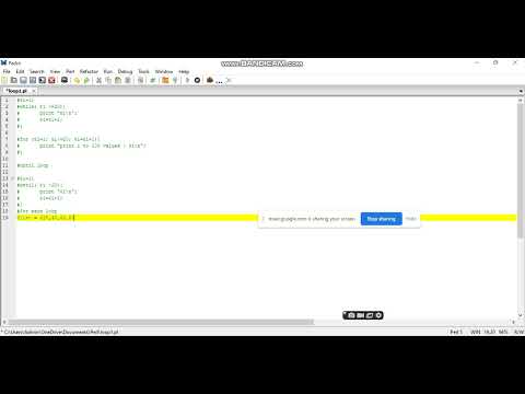 For each loop in perl
