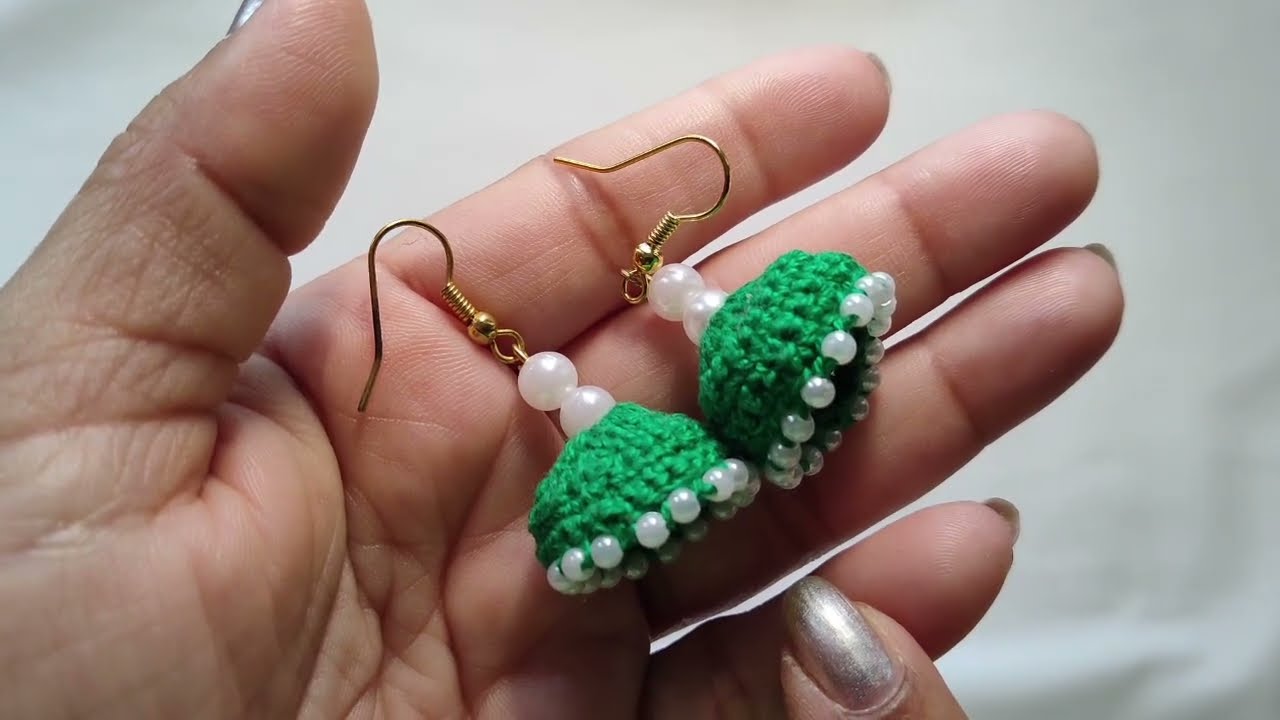 Beautiful Crochet Earrings (Jhumka) - With Multi-Language subtitles