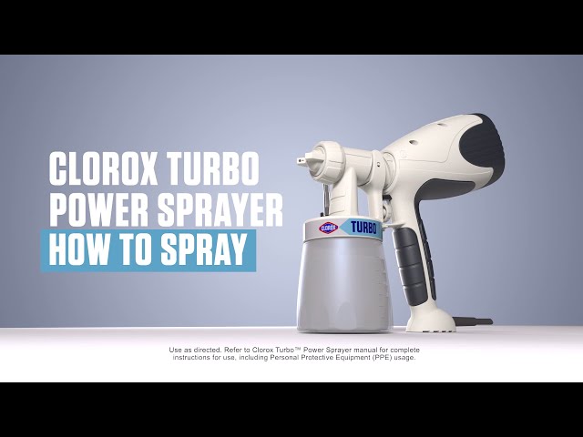 How to use your Clorox Turbo™ Power Sprayer 