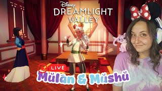 🔴Disney Dreamlight Valley ✨ Unlocking Mulan & Mushu, Chill After-Disneyland Holiday Stream