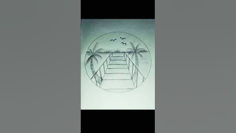 🏞️How to draw bridge on river with pencil | easy bridge drawing for beginners | Drawing Society🏞️