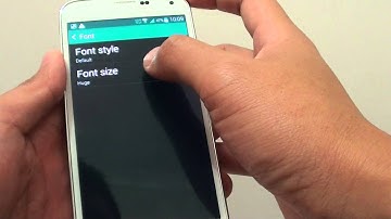 Samsung Galaxy S5: How to Change the System Font Size