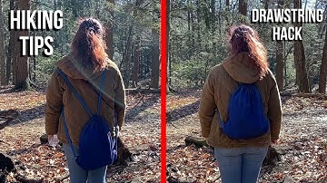 How To Make Your Drawstring Bag COMFORTABLE - Hiking Tips