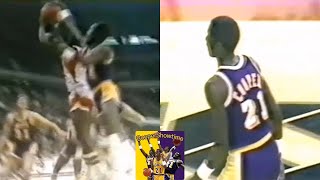 Michael Cooper Highlighs vs Atlanta Hawks of Rookie Dominique Wilkins 1982-83