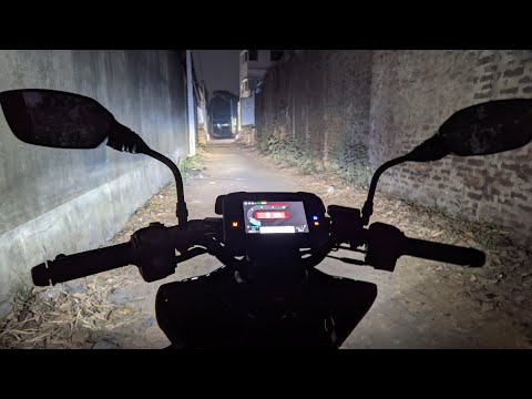 TVS Ntorq 150 Headlight Test! LED Projectors Best in Segment?? The Bengal Rider
