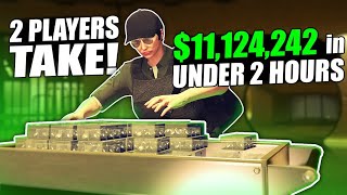 Casino Heist Replay Glitch, $11,124,242 In Under 2 Hour! 2 Players Take Combined