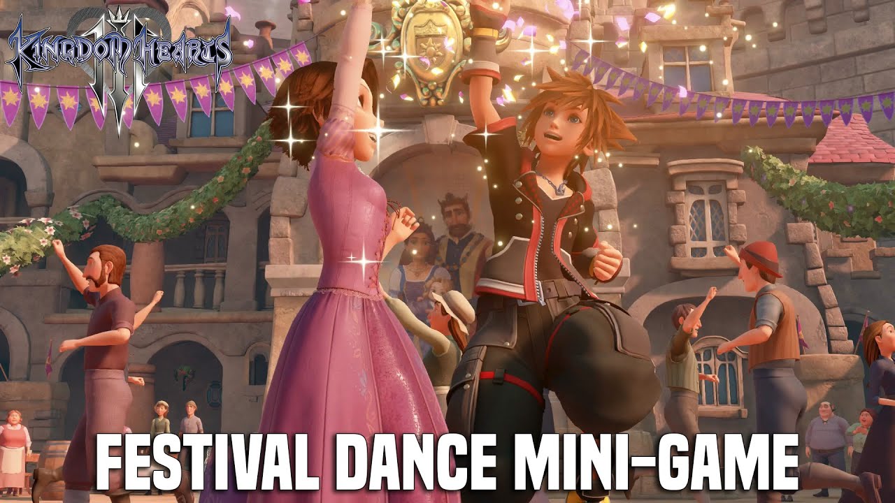 Kingdom Hearts 3 - Festival Dance Mini-Game (Festive Dancer Achievement)