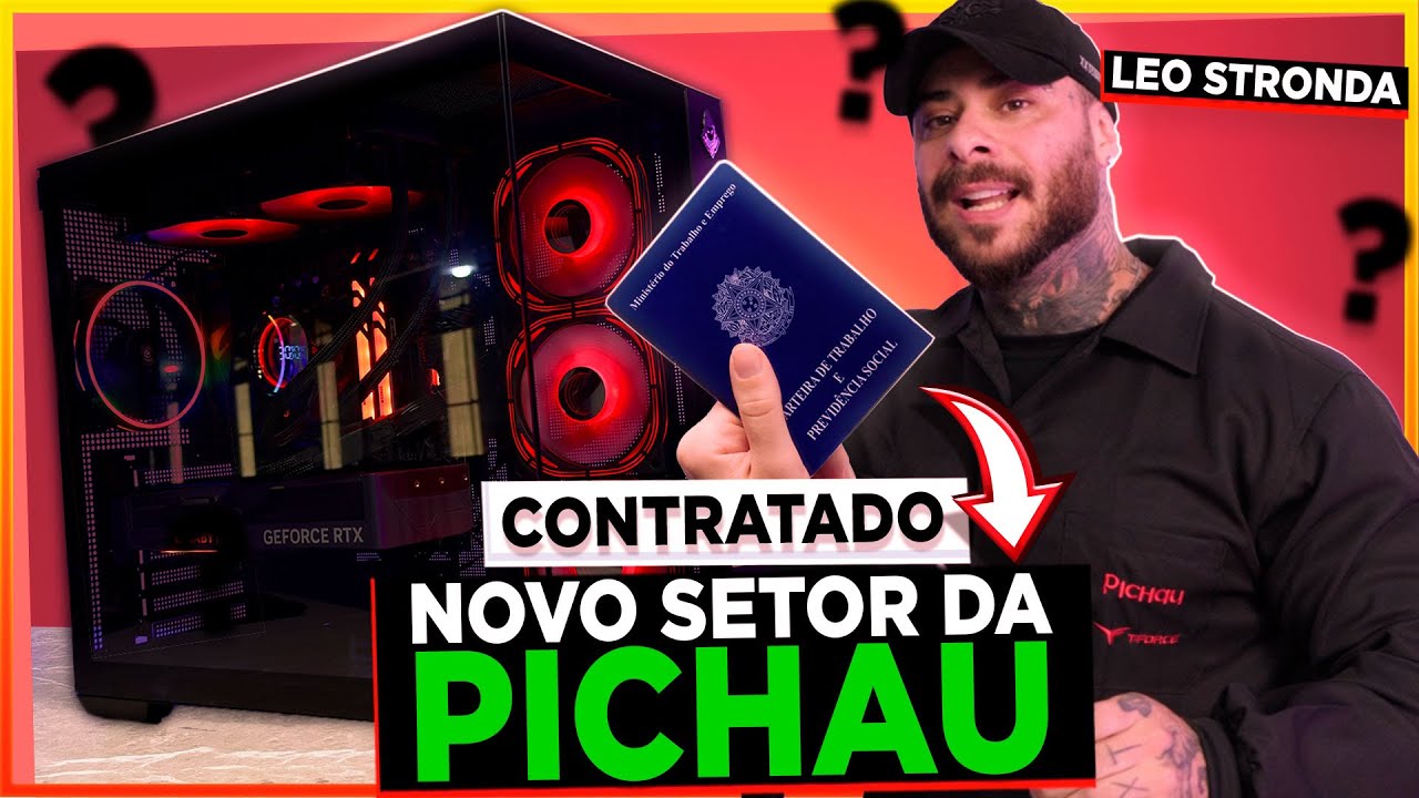 LEO STRONDA INVADIU A PICHAU TOUR 2024! Montamos um PC GAMER Monstro (F Processador)